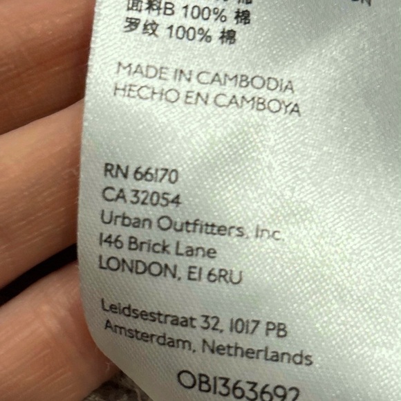 Pilcro Anthropologie Beige Relaxed Boho Button Down Shacket Sz Sm Rn#66170 - Picture 12 of 12